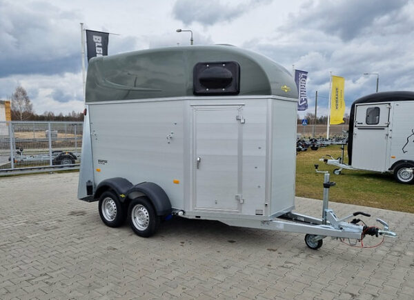 Humbaur Equitos Alu Plus 2000 trailer con tappezzeria e porte laterali