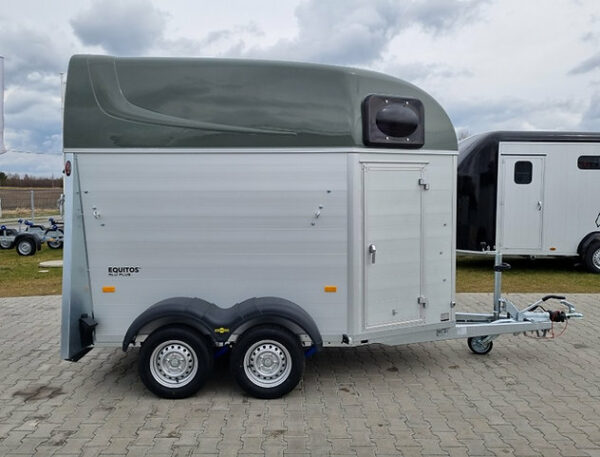Humbaur Equitos Alu Plus 2000 trailer con tappezzeria e porte laterali - Image 14