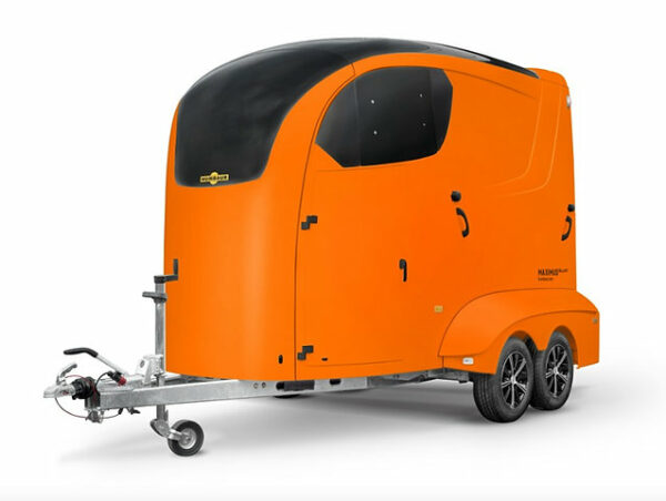 Trailer Humbaur Maximus 2700 con tappezzeria, porte laterali e tetto apribile - Image 4