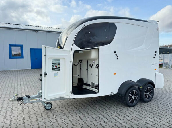 Trailer Humbaur Maximus 2700 con tappezzeria, porte laterali e tetto apribile - Image 8
