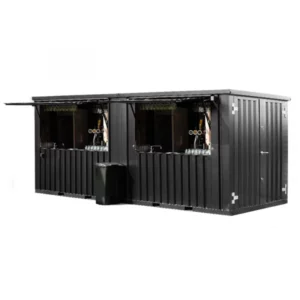Contenitore a barre rimovibile 6 × 2 metri XL Black Ral 9005