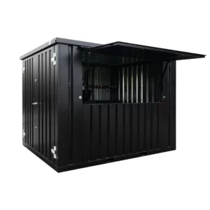 Contenitore a barre rimovibile XL 3 x 2 metri Nero RAL 9005