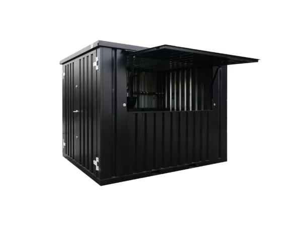 Contenitore a barre rimovibile XL 3 x 2 metri Nero RAL 9005