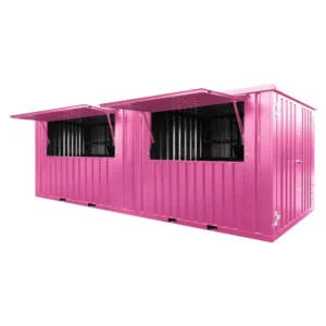 Contenitore a barre rimovibile 6 × 2 metri xl rosa RAL 3015