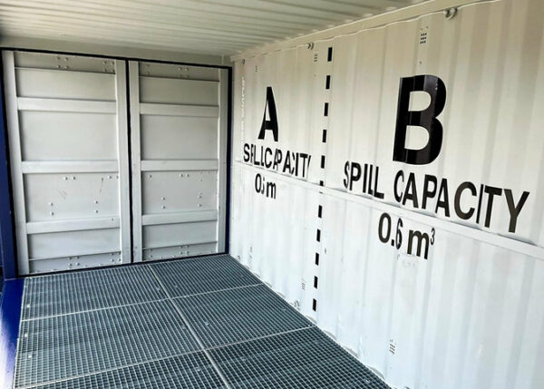 Container marittimo da 20 piedi "Open Side" con serbatoio di ritenzione (vassoio a goccia) - Image 6