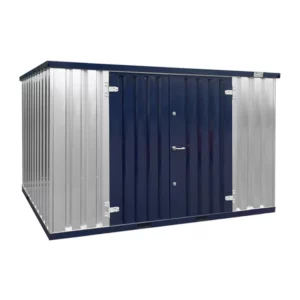 Acciaio blu del contenitore rimovibile 3 x 2 metri - con doppia porta